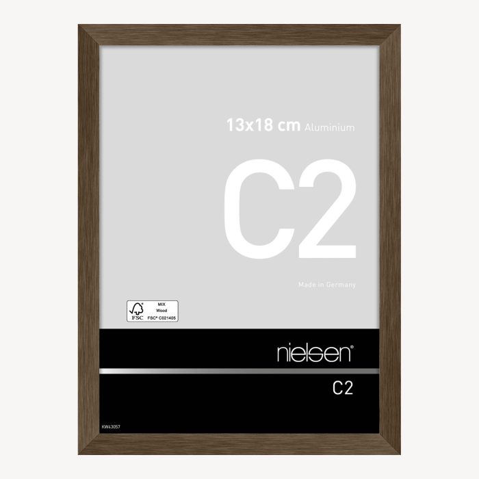 C2 Ambre mat brossé 13 x 18 cm