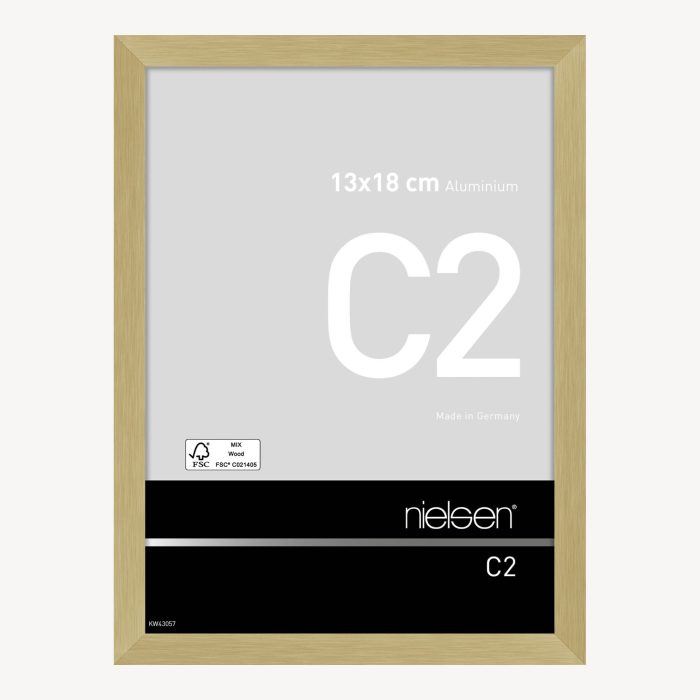 C2 Or mat brossé 13 x 18 cm