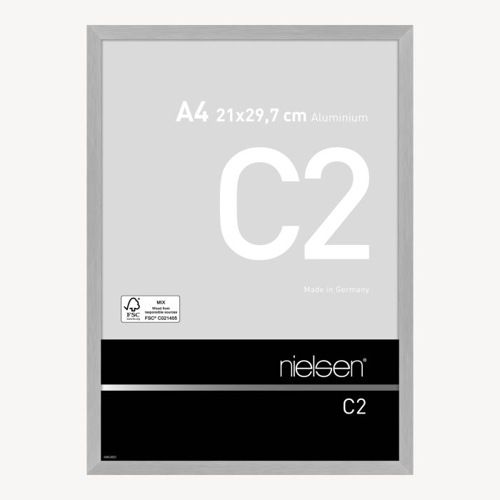 C2 Argent mat brossé 21 x 29,7 cm