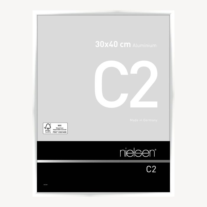 C2 Blanc brillant 30 x 40 cm