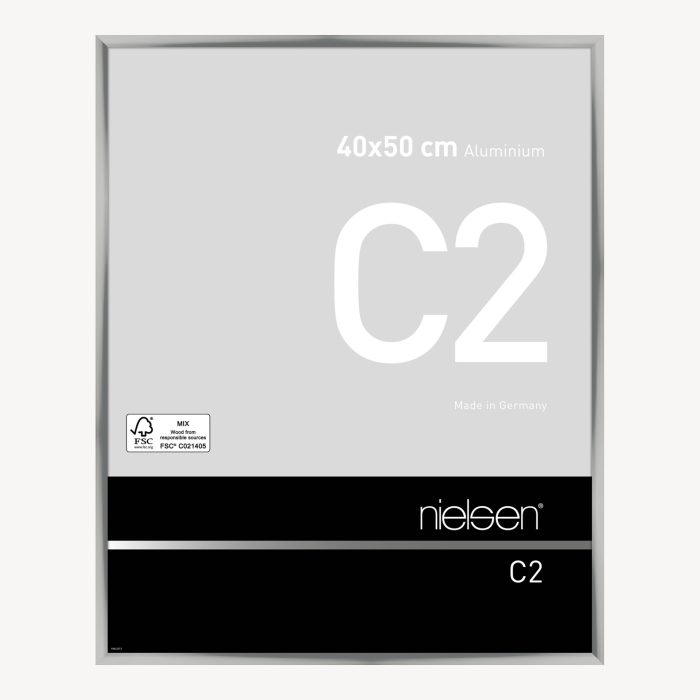 C2 Argent poli 40 x 50 cm