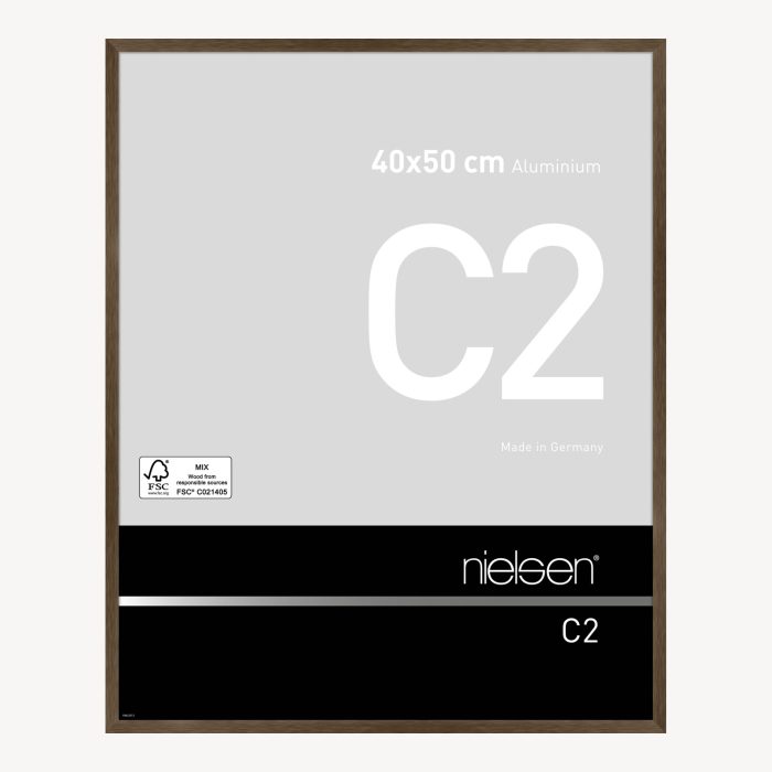 C2 Ambre mat brossé 40 x 50 cm