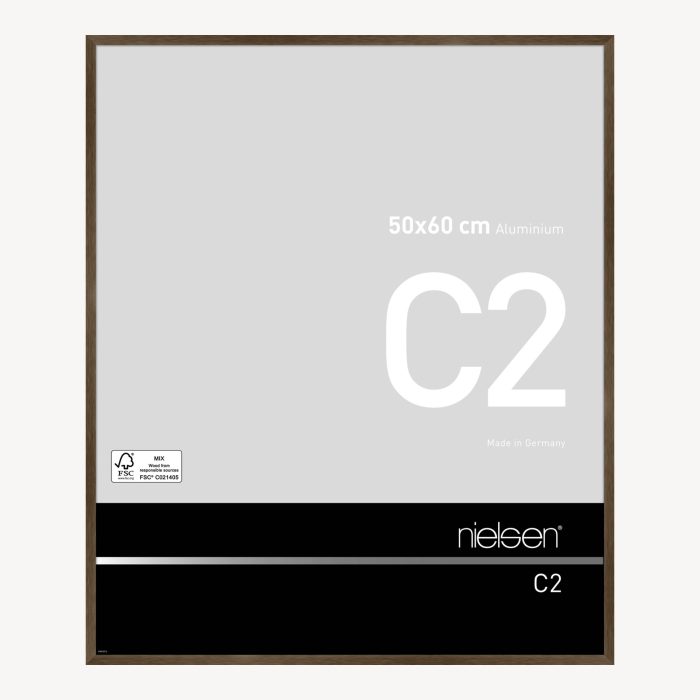 C2 Ambre mat brossé 50 x 60 cm