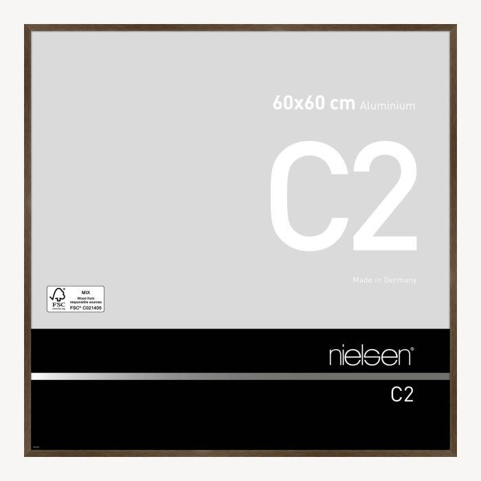 C2 Ambre mat brossé 60 x 60 cm