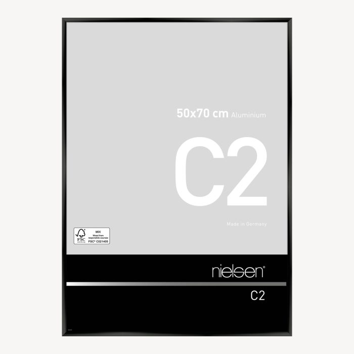 C2 Noir anodisé 50 x 70 cm