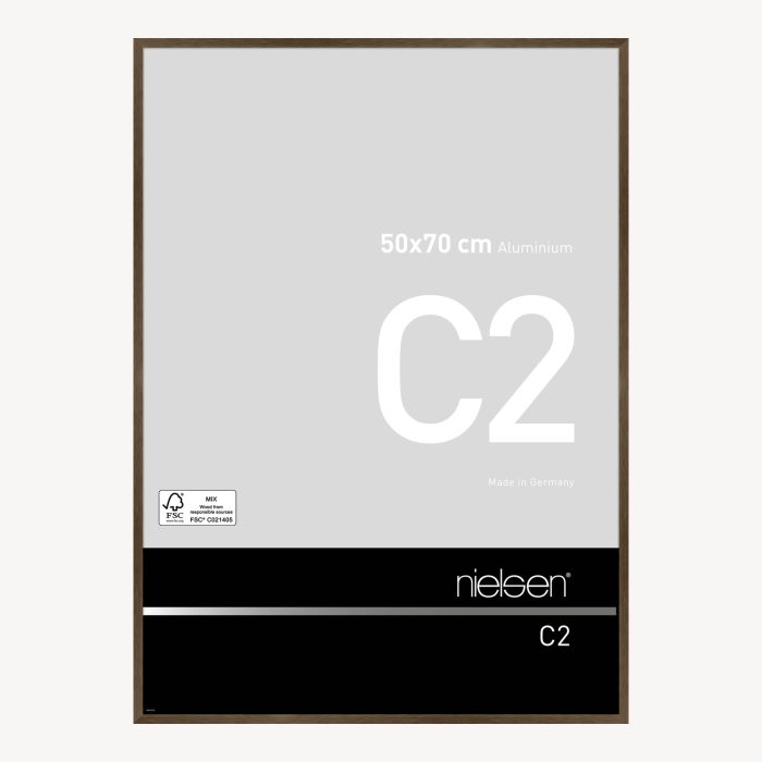 C2 Ambre mat brossé 50 x 70 cm