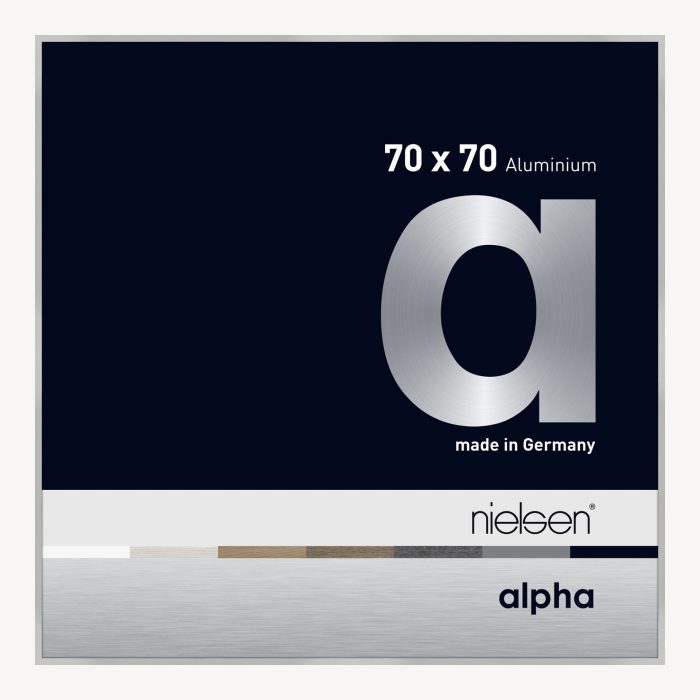 Alpha Argent mat 70 x 70 cm