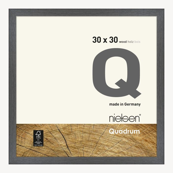 Quadrum Gris gorge de pigeon 30 x 30 cm