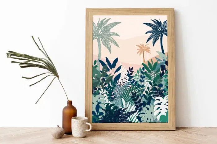 Blue Jungle - 30x40cm – Image 3