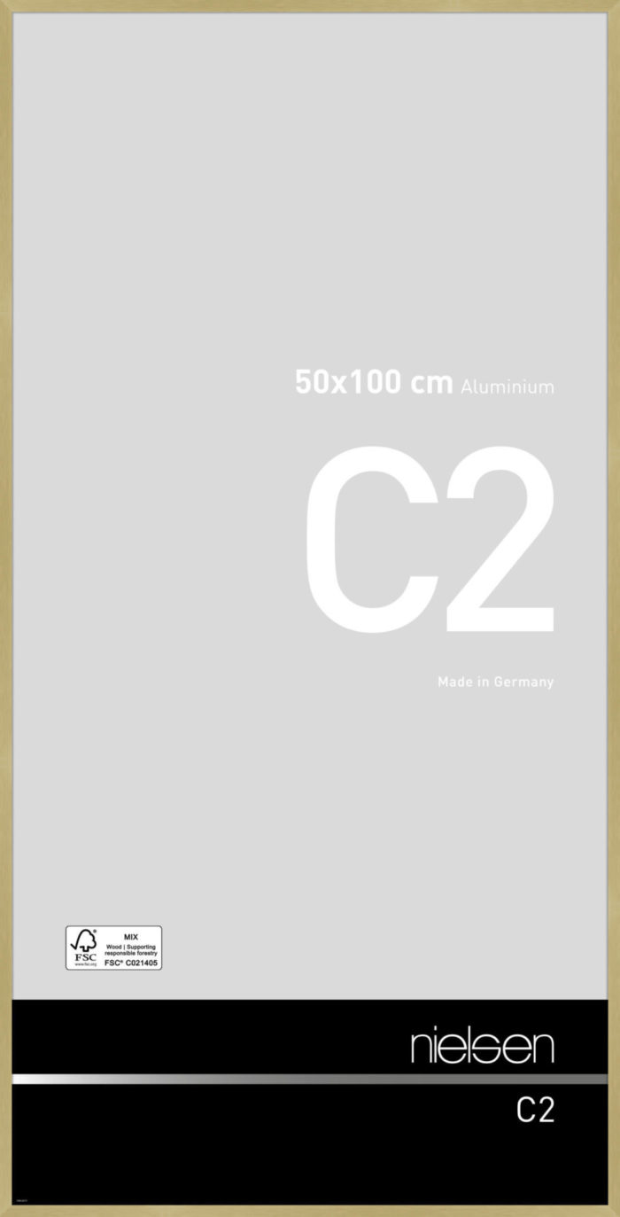 C2 Or mat brossé 50 x 100 cm